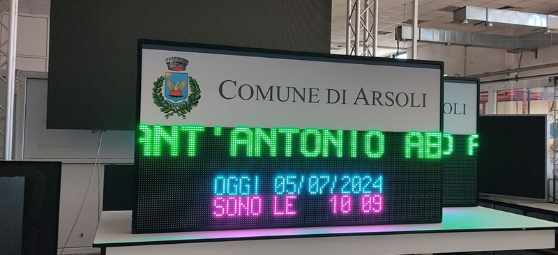 Display led informacittà allerte meteo