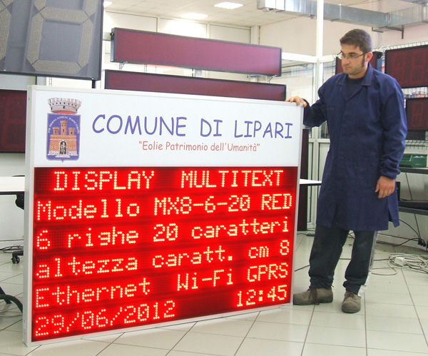 Giant led display for public information
