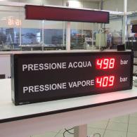 Display Andon-X pressione bar interfaccia profibus. Produzione Italia