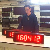 Display a led CR10-6 a 6 cifre ore minuti secondi pilotabile da fotocellula 