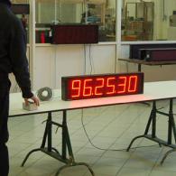 stopwatch display, minutes, seconds, cents