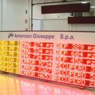 Display a led multiriga grafica personalizzata, per logistica