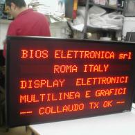 Display a led a 5 righe per messaggi industriali e comunicazione