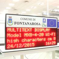 led display meteo alert internet interface