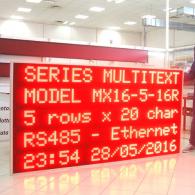 Display a led MX16-5-16 protocollo Modbus RTU Slave RS485