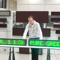 Display superluminoso ML113 verde pilotabili da PC con software o telecomando