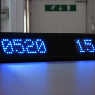 Display a led blu countdown cm 51 da tavolo o scrivania profilo nero