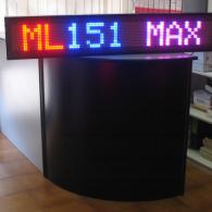 Riga led multicolor rosso blu maxicolor a messaggio scorrevole