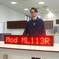 Display led ML113R rosso per informazione, messaggistica, pubblicità