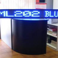 Striscia elettronica a led blu cm 202 pilotabile da PC software o radiocomando