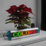 Display a led multicolor giallo rosso verde per pubblicità e messaggi