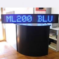 Riga led blu ML200 gigante da esterno punto luce e messaggi scorrevoli