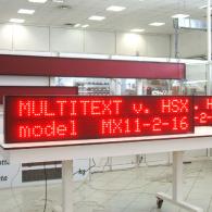 Display a led multiriga rosso per processi industriali siderurgici