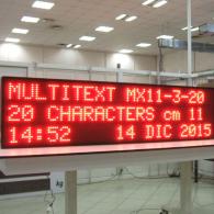 LED display boards automated messages (Alarms, Events)