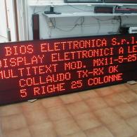 Display a led Modbus RTU Slave RS485 per industrie. Produzione Italia