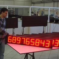 display led digit rossi con protocollo profinet. Produzione totale Italia