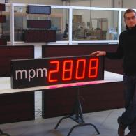 Display con numeri led visualizzazione dati mpm per industrie