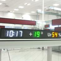 time date temperature umidity led display for industrial environment