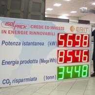 Display a led per monitoraggio impianti fotovoltaici