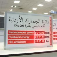 Display wih red LEDs for Jordan energy plant model PWD2-60C3