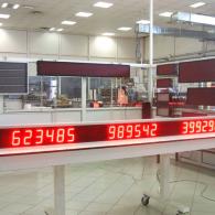 display numerico a led per pezzi prodotti, target, scarto