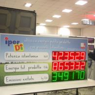 Display a led per impianto geotermico