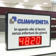 Totalizzatore numerico giorni senza infortuni su lavoro