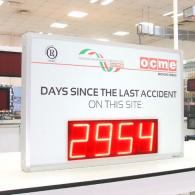 led giant display for accident prevention