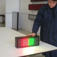 Display semaforo verde rosso a led per industria e linee di produzione