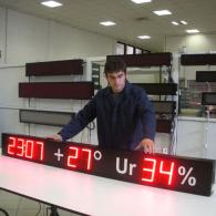 large led display temperature umidity