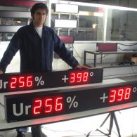 superbright umidity temperature led display