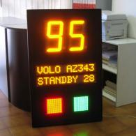 Display Andon-X numerico per aeroporto, volo e semaforo