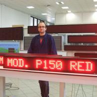 Led display P150 monolinea con Modbus server over TCP/IP