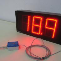 Display termometro a led con sonda temperatura PT100