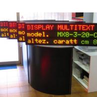 Display a led a 3 righe con messaggi variabili per aziende. Produzione Italia