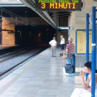 Pannello elettronico per Metro Roma per tempo di attesa arrivo convoglio